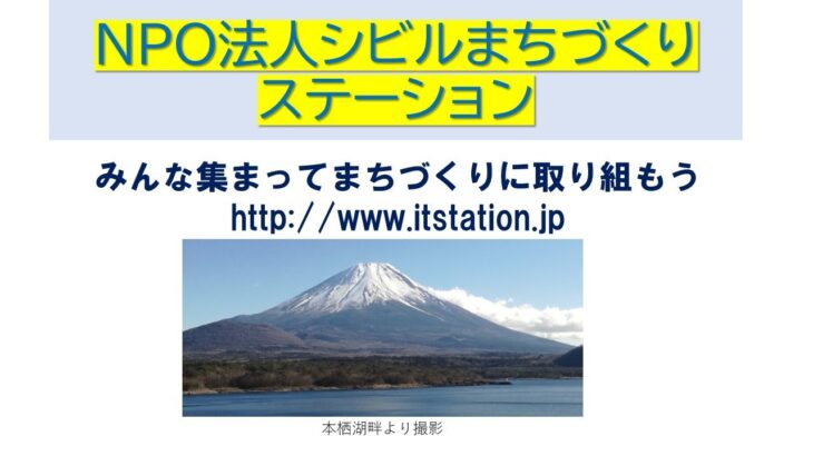 自然災害の防・減災と市民活動支援