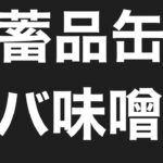 備蓄品⑤鯖味噌缶超便利