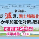 新潟県土木部「防災・減災、国土強靱化のための５か年加速化対策」の取組▽老朽化対策編・橋梁補修（長生橋）▽