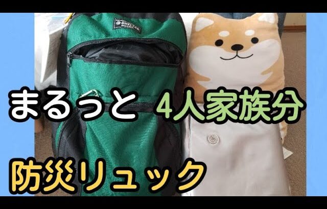 【防災】家族4人分のまるっと防災リュック