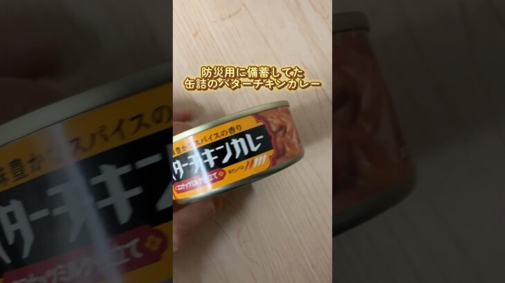 備蓄してた缶詰のカレー食べてみた #防災 #ローリングストック #南海トラフ地震 #ユーチュー部 #pr #youtubeshorts