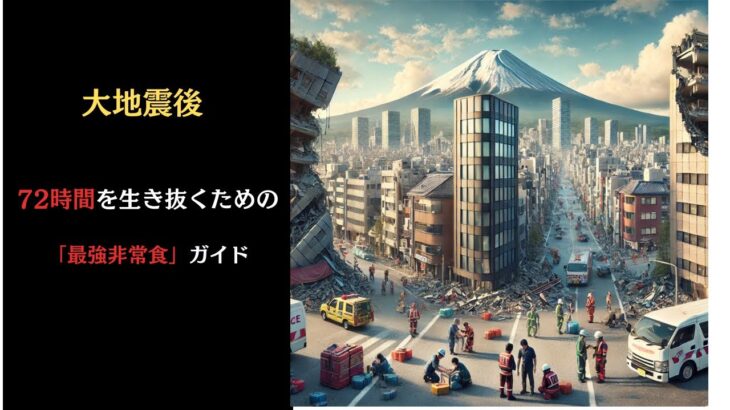 地震後の「72時間」を生き抜くための最強非常食ガイド#防災#南海トラフ地震 #地震対策